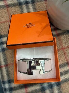 🩷Hermès Clic Clac H Bracelet in Dusty Pink🩷
